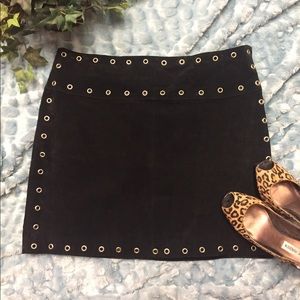 WILSONS LEATHER genuine suede mini skirt